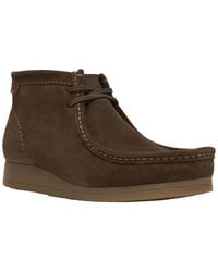 Clarks - Wallaston Chukka Lace-up Square-toe Boots - Lyst