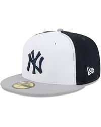 KTZ - Navy/gray New York Yankees 2025 Mlb Clubhouse 59fifty Fitted Hat - Lyst