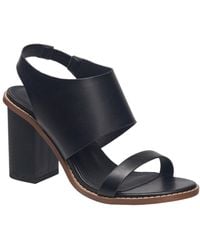 French Connection - Lori Vegan Leather Padded Insole Block Heel - Lyst