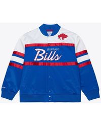 Mitchell & Ness - Mitchell Ness Buffalo Bills Head Coach Lightweight Full-snap Satin Jacket - Lyst