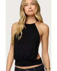 Edikted - Damarey Chain Backless Halter Top - Lyst
