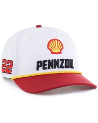 '47 - White/red Joey Logano Brrr Shell-pennzoil Rope Hitch Adjustable Hat - Lyst