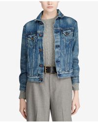ralph lauren jean jacket womens