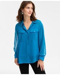 INC International Concepts - Button-front Shirt - Lyst