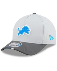 KTZ - Gray/graphite Detroit Lions 2025 Nfl Training Camp A-frame 9forty Adjustable Hat - Lyst