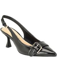 Guess - Andela Pointed Toe Slingback Flared Heel Pumps - Lyst