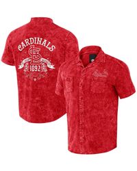 Fanatics - Darius Rucker Collection By Distressed St. Louis Cardinals Denim Team Color Button-up Shirt - Lyst