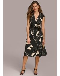 Donna Karan - Printed A-line Dress - Lyst