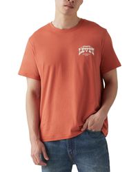 Levi's - Relaxed Fit Box Tab Short Sleeve Logo Graphic Crewneck T-shirt - Lyst