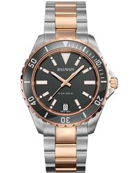 Balmain - Swiss Ophrys Two-tone Stainless Steel Bracelet Watch 43mm - Lyst