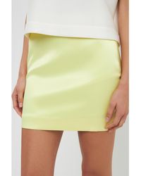 Grey Lab - Solid Satin Fit Mini Skirt - Lyst