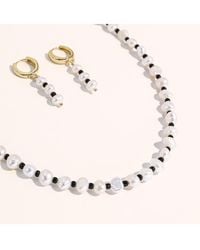 Joey Baby - Freshwater Pearl Necklace & Earrings Gift Set - Lyst