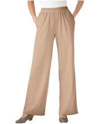 Woman Within - Within Tall 7-day Knit Wide-leg Pant - Lyst