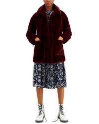 CoffeeShop Juniors' Leopard Faux-fur Coat, Created For Macy's - Multicolor