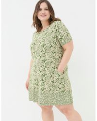 FatFace - Plus Size Simone Damask Floral Jersey Dress - Lyst