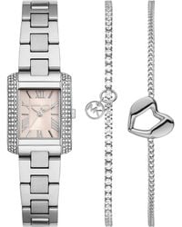 Michael Kors - Emery Three-hand Stainless Steel Watch 22mm And Bracelet Gift Set - Lyst
