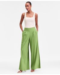 INC International Concepts - High-rise Pleated Pull-on Wide-leg Pants - Lyst