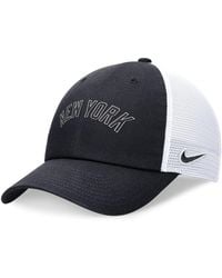 Nike - New York Yankees Evergreen Wordmark Trucker Adjustable Hat - Lyst