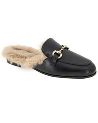 BCBGeneration - Zorie Tailored Faux-fur Slip-on Mules - Lyst