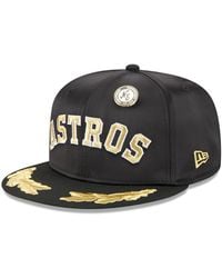 KTZ - Houston Astros 2025 59fifty Day Gold Leaf 59fifty Fitted Hat - Lyst