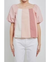 English Factory - Color Blocked Top - Lyst
