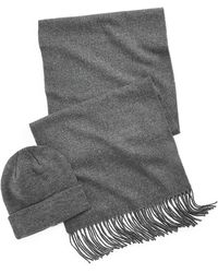 Club Room - Beanie & Scarf Set - Lyst