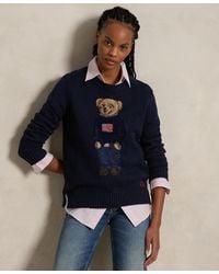 Polo Ralph Lauren - Polo Bear Cotton-linen Sweater - Lyst