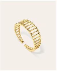 Zoe Lev - Open Ribbed Dome Ring - Lyst