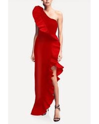 ONE33 SOCIAL - The Mercer Pleated Ruffle Gown - Lyst