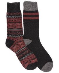 Muk Luks - Wool Socks (2 Pair Pack) - Lyst