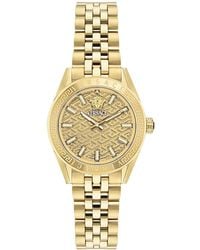 Versace - V-code Stainless Steel Bracelet Watch - Lyst