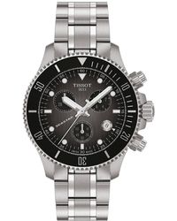 Tissot - Swiss Chronograph Seastar 1000 Stainless Steel Bracelet Watch 38mm - Lyst