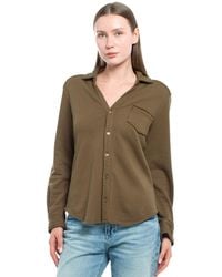 Wilt - Button Front Sweatshirt - Lyst