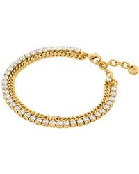 Precious Metal-Plated Brass Chain Link Bracelet