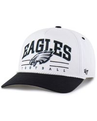 '47 - White/black Philadelphia Eagles Roscoe Two-toned Hitch Adjustable Hat - Lyst
