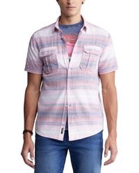 Buffalo David Bitton - Siboba Striped Short-sleeve Shirt - Lyst