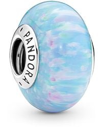 PANDORA - Sterling Silver Opalescent Ocean Charm - Lyst