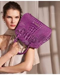 Brahmin - Rosetta Melbourne Medium Leather Satchel Bag - Lyst