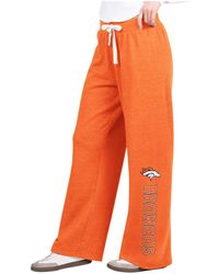 G-III 4Her by Carl Banks - Denver Broncos Field Wide Leg Sweatpants - Lyst
