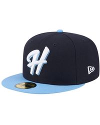KTZ - Navy/light Blue Hillsboro Hops Authentic Collection 59fifty Fitted Hat - Lyst
