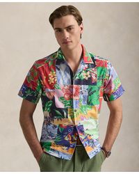 Polo Ralph Lauren - Classic-fit Patchwork-print Oxford Shirt - Lyst