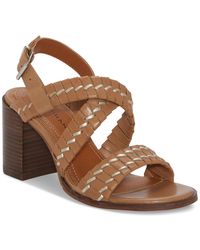 Lucky Brand - Dabene Woven Strappy Slingback Block-heel Sandals - Lyst
