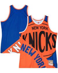 Mitchell & Ness - New York Knicks Big Face 5.0 Fashion Tank Top - Lyst