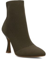 MIA - Pamilla Pointed Toe Knit Dress Booties - Lyst