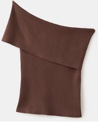 Mango - Strapless Knitted Top - Lyst