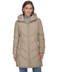 Calvin Klein - Lined Hooded Puffer Coat - Lyst