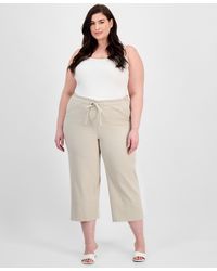 Liverpool Los Angeles - Trendy Plus Size Cropped Pull-on Pants - Lyst