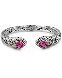DEVATA - Topaz And Lovina Cuff Bracelet - Lyst