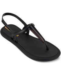 Ipanema - Glossy Casual Flat Thong Sandals - Lyst
