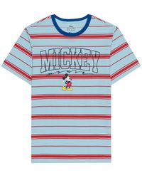 Hybrid - Mickey Mouse Short Sleeve Stripe T-shirt - Lyst